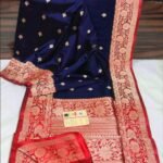 Pure katan Silk Saree contrast border