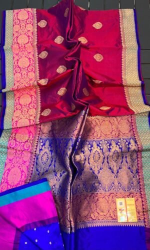 Pure Handloom Banarasi Katan Silk Saree – A Royal Wardrobe Must-Have